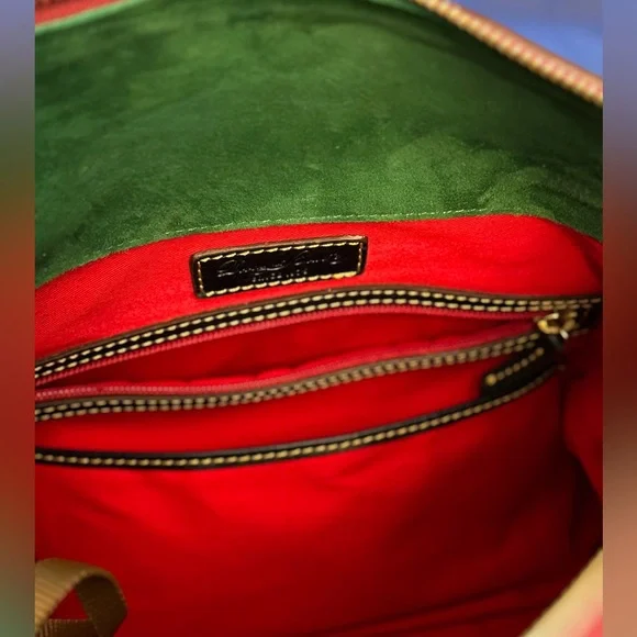 NWOT Dooney & Bourke Navy Florentine Leather Large Satchel - Picture 12 of 16